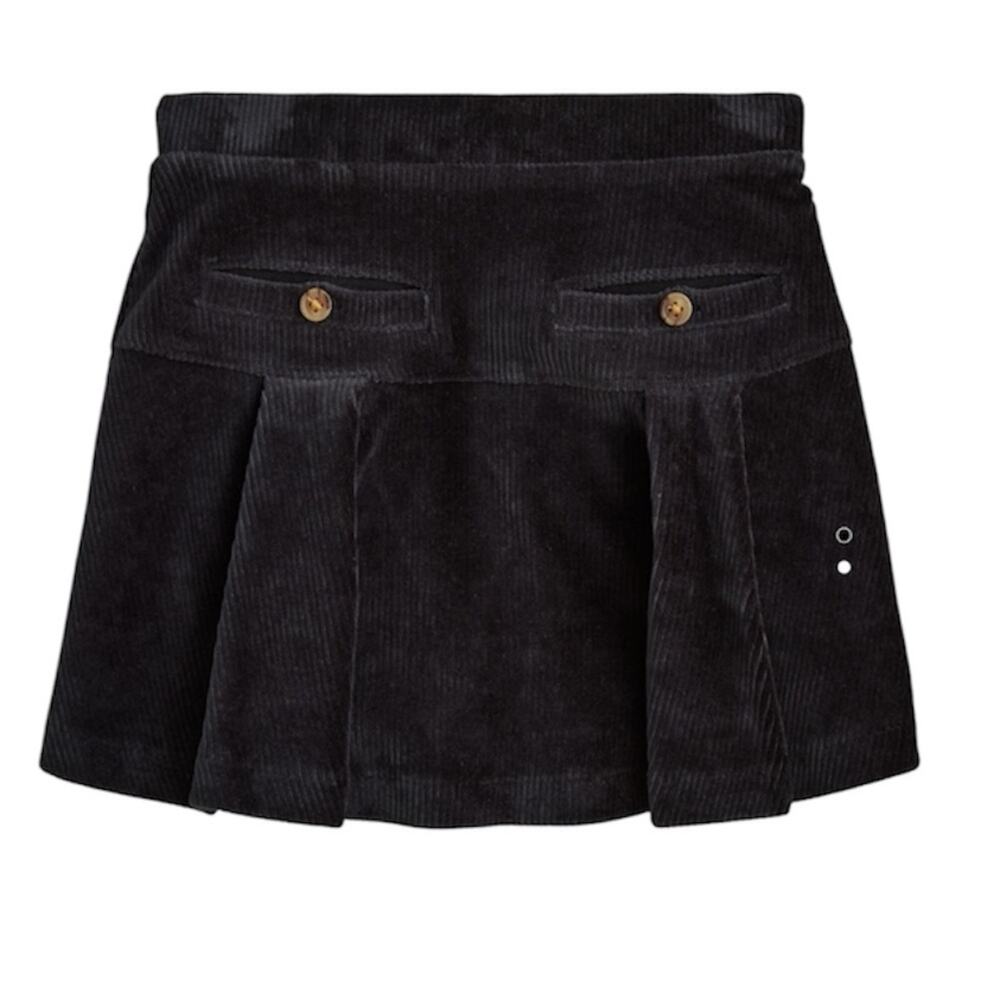 J. Crew Crewcuts black corduroy drop-waist mini skirt